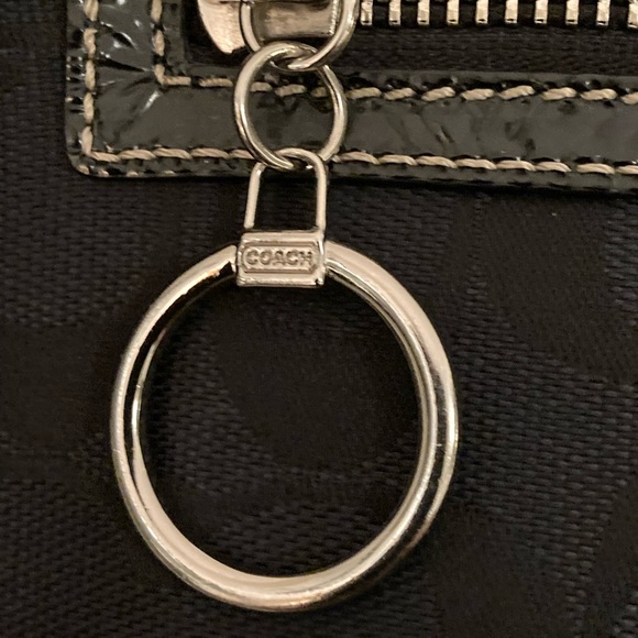 COACH CANVAS/LEATHER LOGO TOTE BAG - Picture 3 of 15